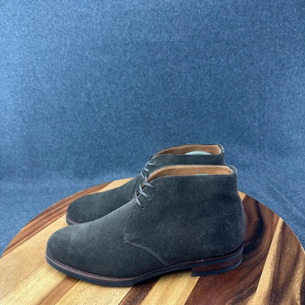 Sons of Henry Ambly Chukka Dark Olive Suede Goodyear Welted Spain Mens Sz 7 $460